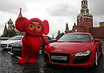 Audi R8 проводили российских спортсменов