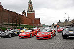 Юбилейный парад Ferrari в Москве