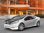 Компания KIA Motors представила концепт гибридного автомобиля с возможностью подзарядки от электросети