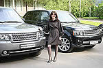Роскошные автомобили Jaguar и Land Rover на юбилейном турнире на Кубок Президента России по гольфу