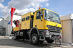 Высокие награды для грузовика Mercedes-Benz Actros Safety Truck с системой экстренного торможения Active Brake Assist
