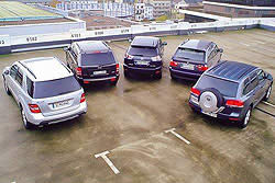 Lexus RX 400h против BMW X5, Мерседес-Бенц М-Класса, VW Touareg и Jeep Grand Cherokee