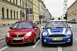 Mini Cooper S и Suzuki Swift Sport
