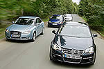Высший свет: 4 компактных седана - VW Jetta, Audi A4, Volvo S40 и Skoda Octavia